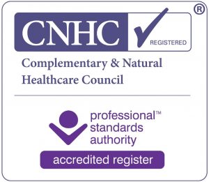 complimentary and natural healthcare council's accredited register logo